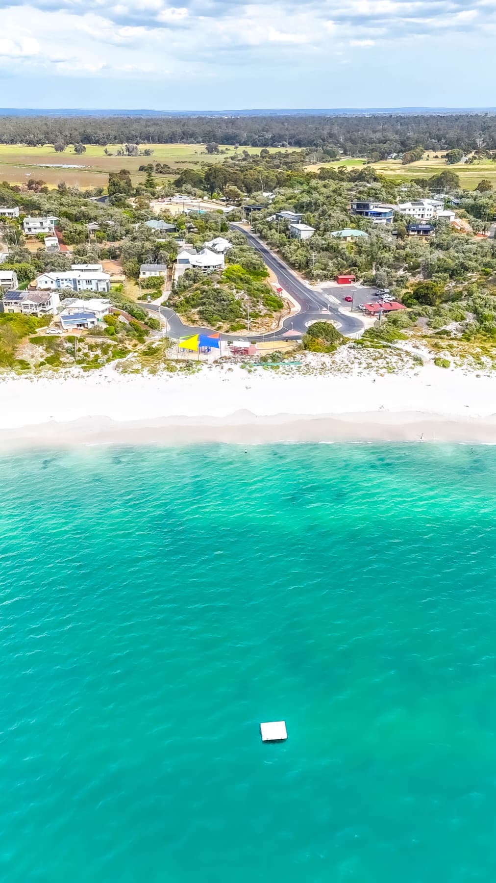 Peppermint Grove Beach from above