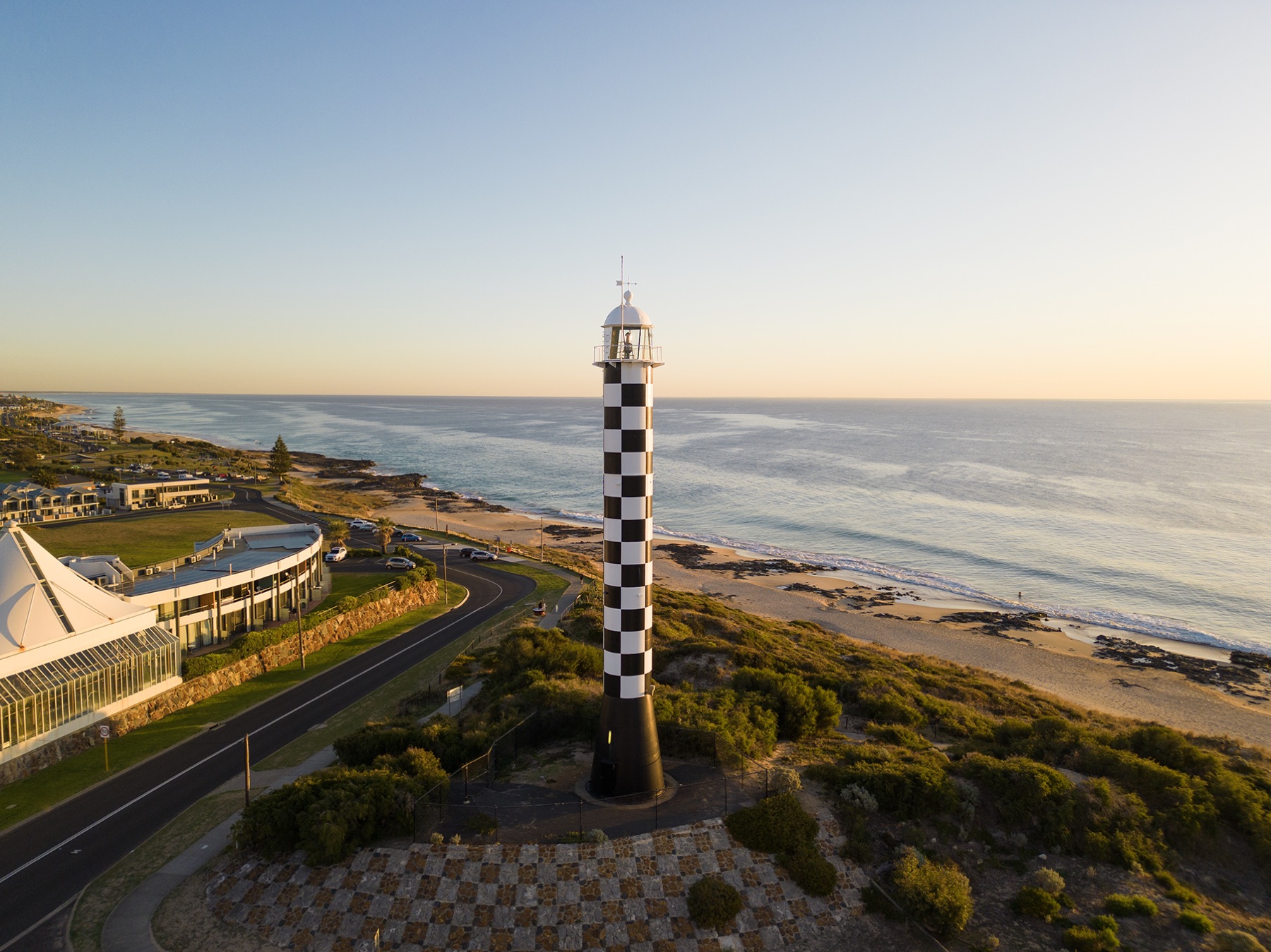 Bunbury Lighthouse at sunset