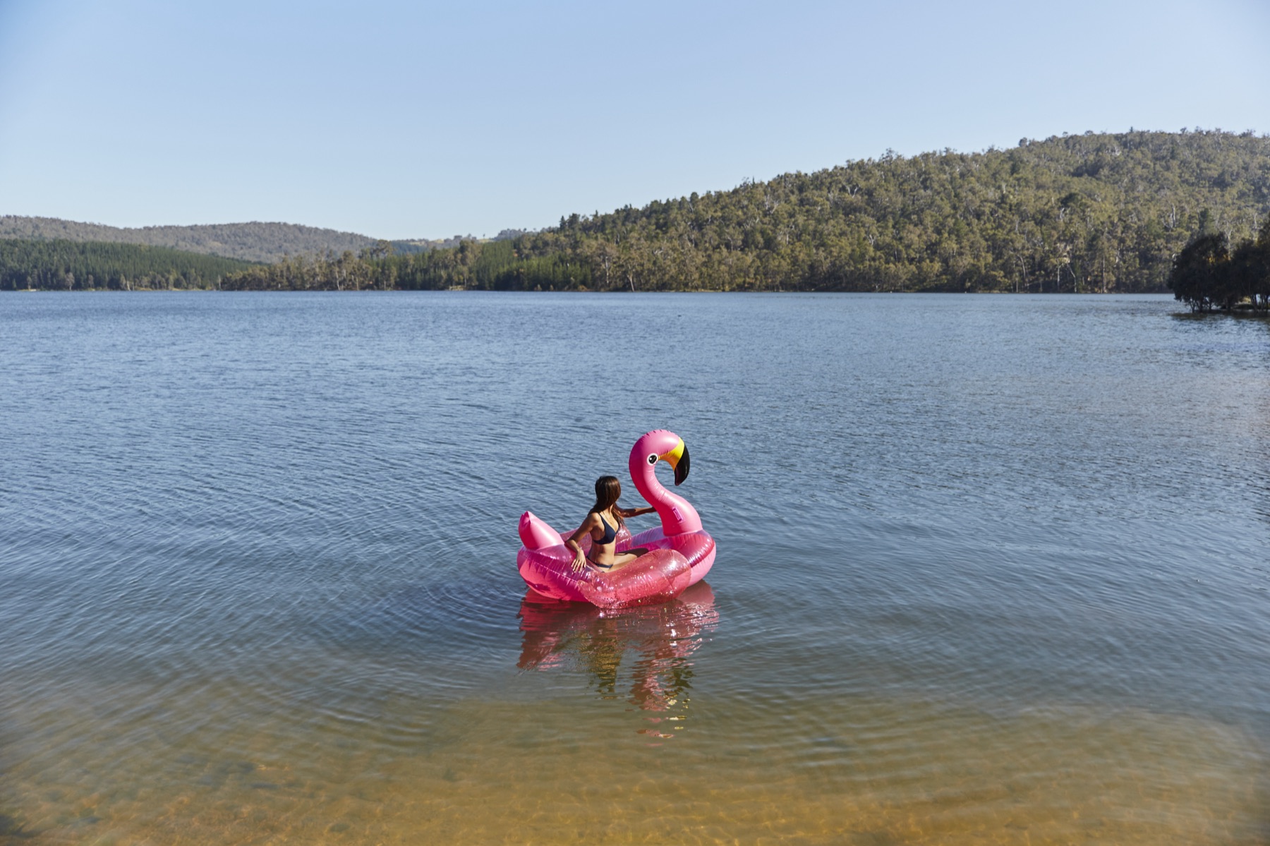 Floating on Harvey Dam